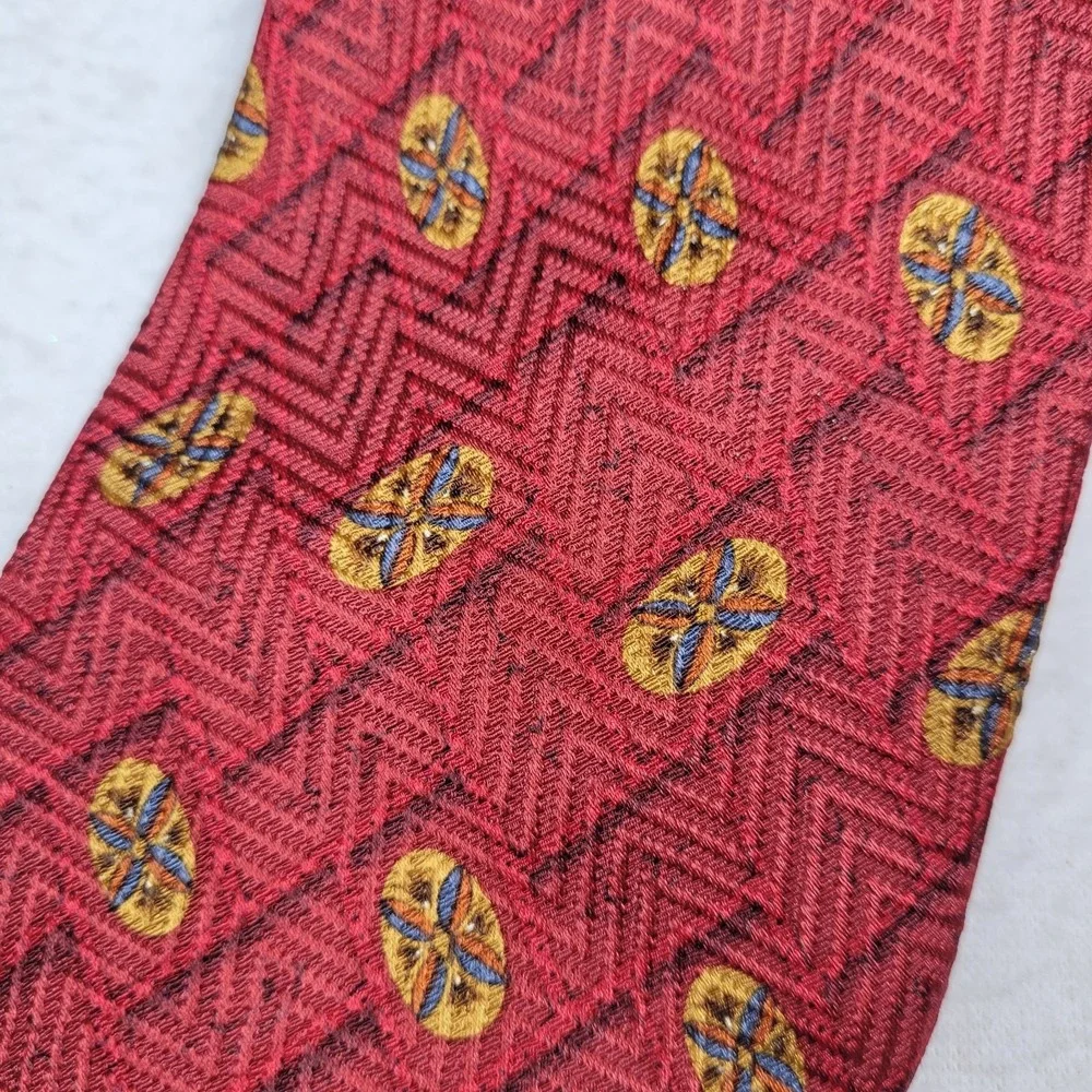 Robert Talbott Tie Nordstrom Best of Class Silk Made USA Multicolor Geometric‎